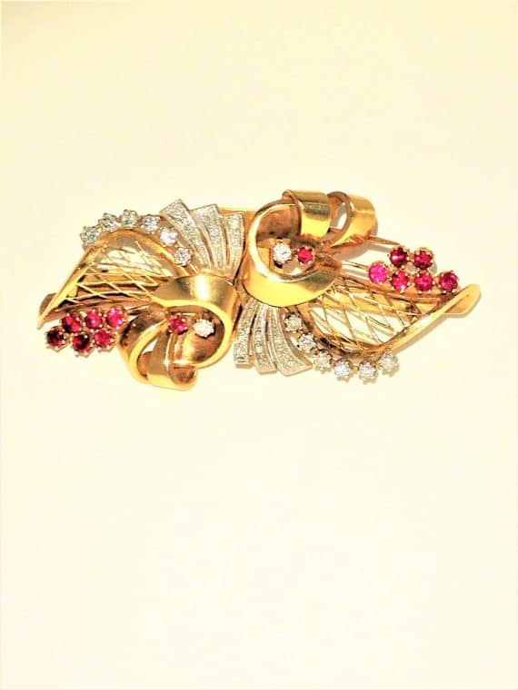 Gold retrò double clip