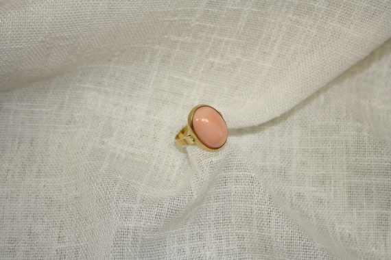 Pink coral ring