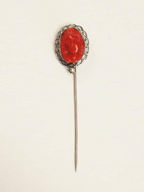 Stickpin with coral