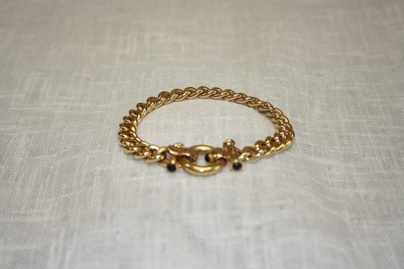 Bracciale maglia barbazzale in oro