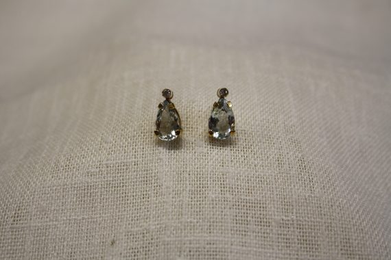 Aquamarine drop earrings