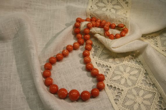 Big coral necklace