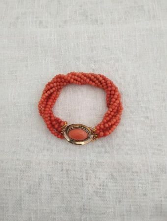 Bracc torchon corallo